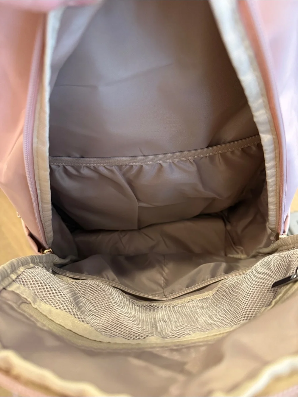 Everyday Blush Pink Backpack with Gold Hardware